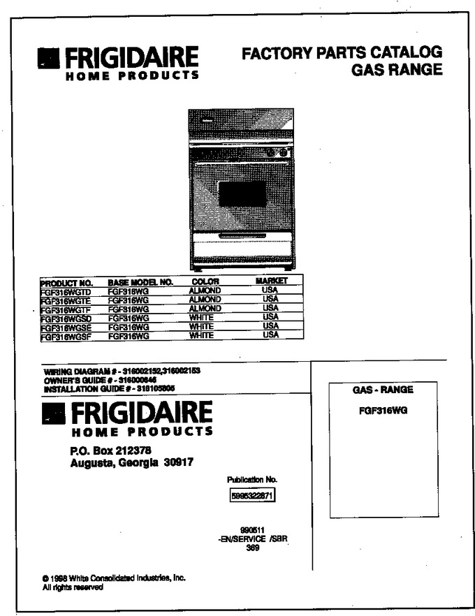 Diagram for FGF316WGSD