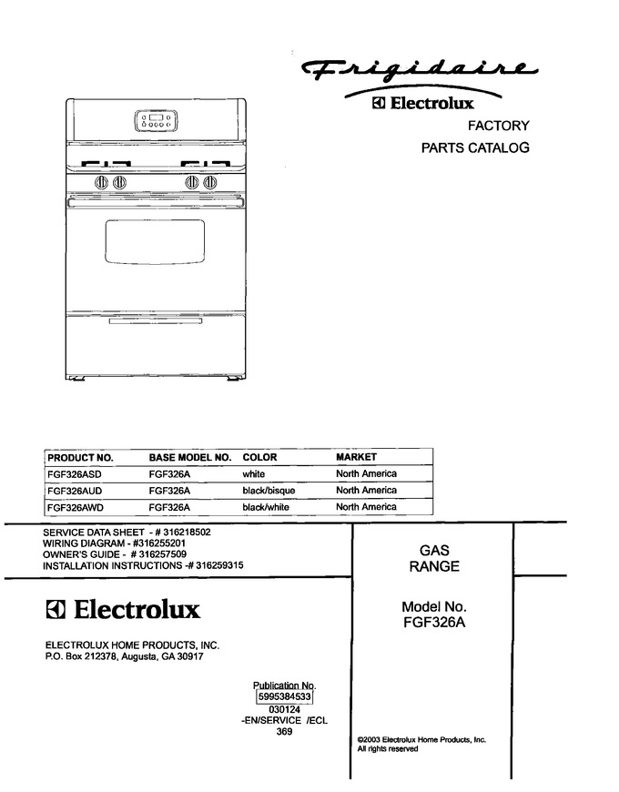 Diagram for FGF326AWD