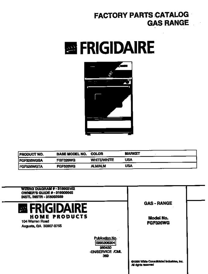 Diagram for FGF326WGTA