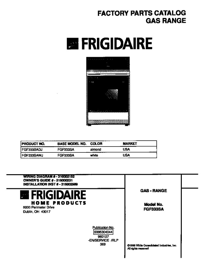 Diagram for FGF333SADJ