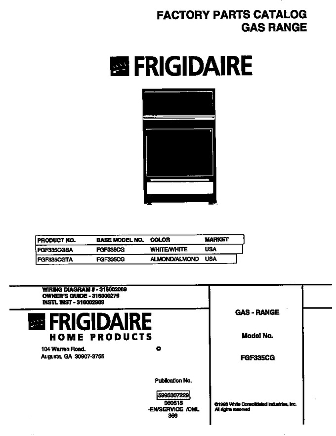 Diagram for FGF335CGSA