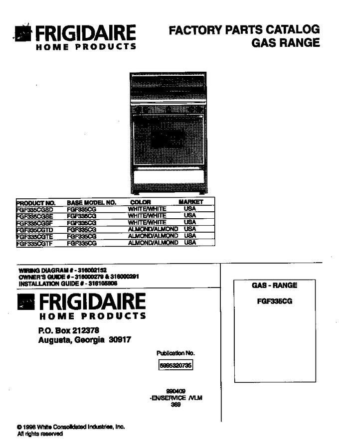 Diagram for FGF335CGTF