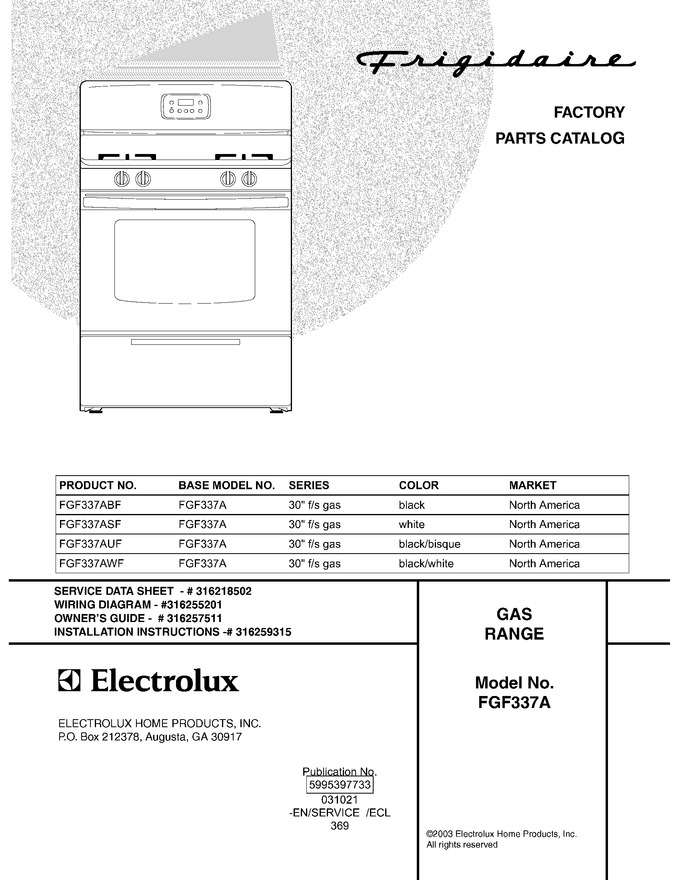 Diagram for FGF337AUF