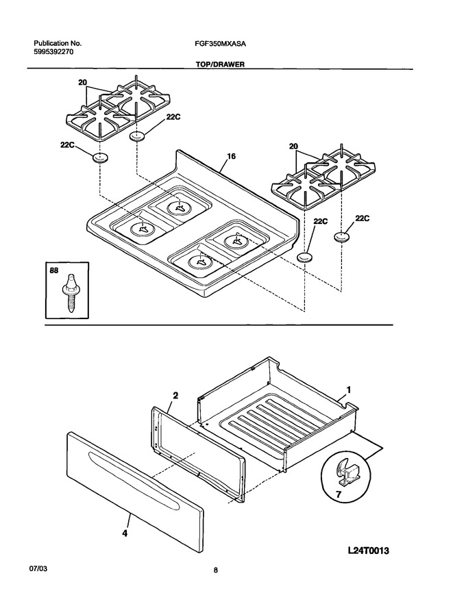 Diagram for FGF350MXASA