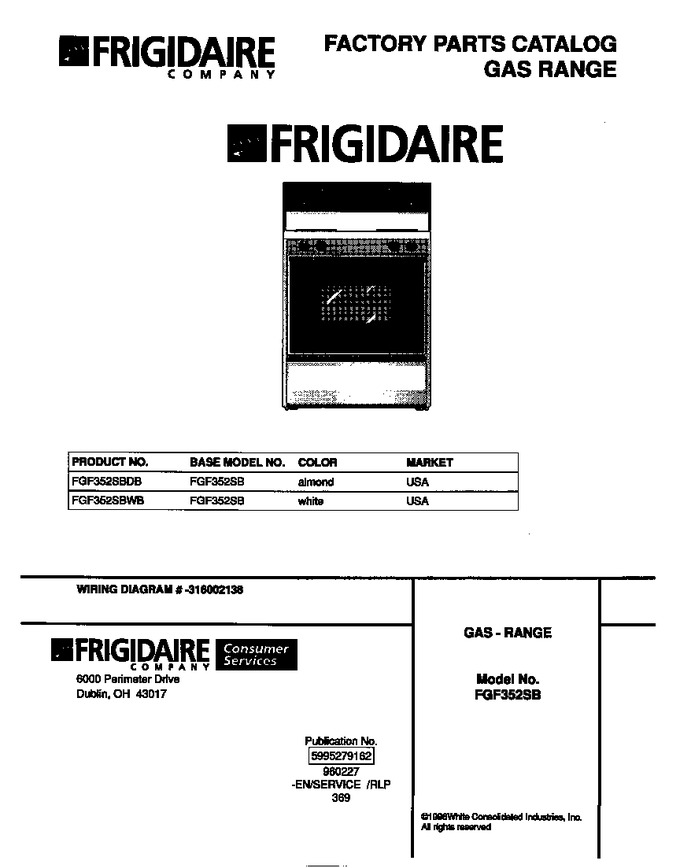 Diagram for FGF352SBWB