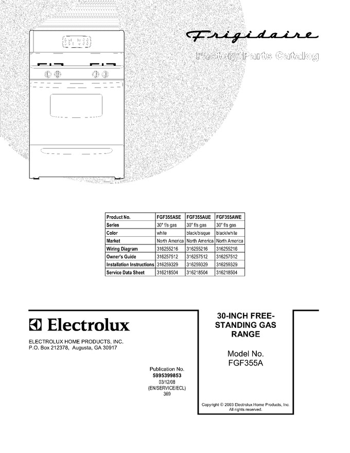 Diagram for FGF355ASE