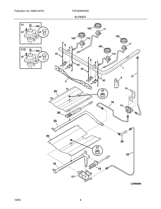Diagram for FGF363MXASE