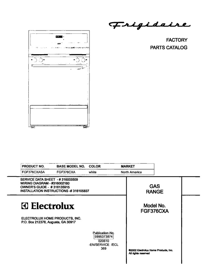 Diagram for FGF376CXASA