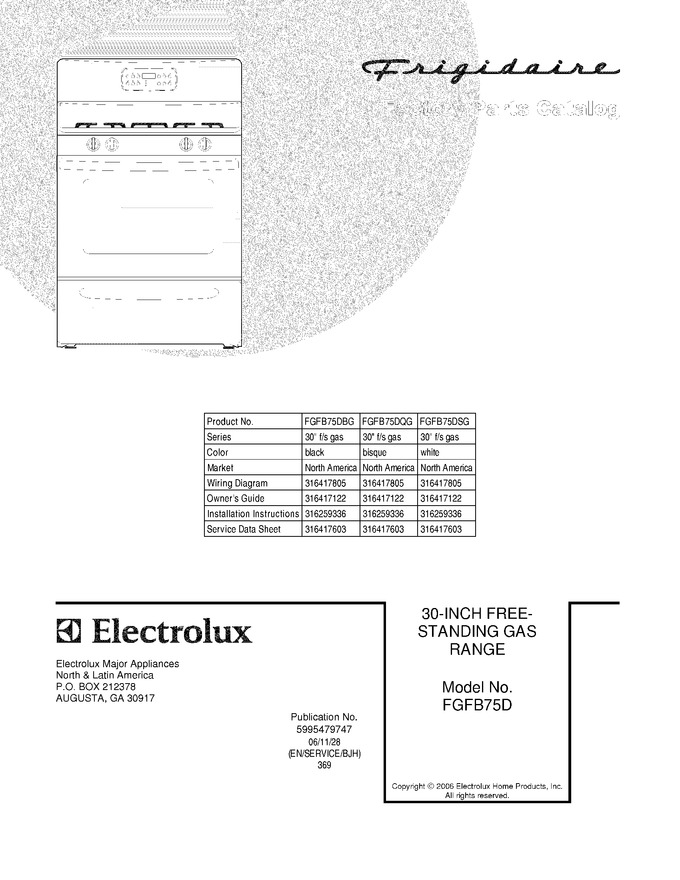 Diagram for FGFB75DQG