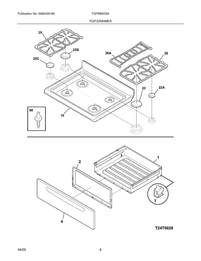 Diagram for FGFB82DSA