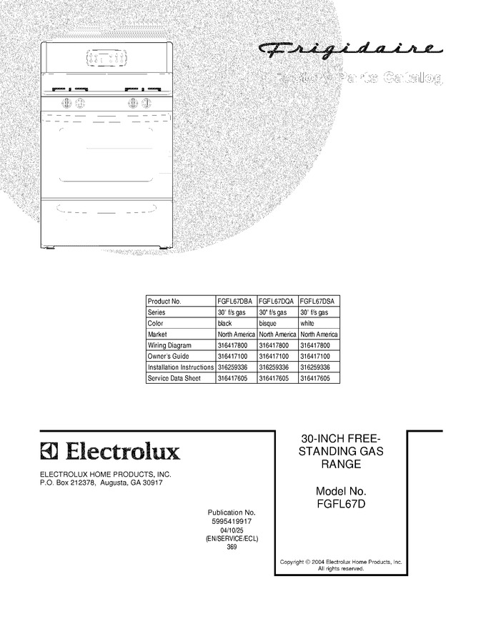 Diagram for FGFL67DQA