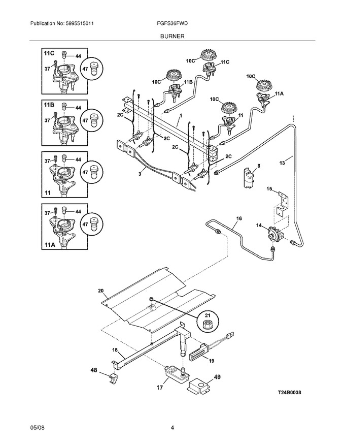Diagram for FGFS36FWD