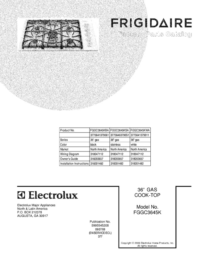 Diagram for FGGC3645KWA
