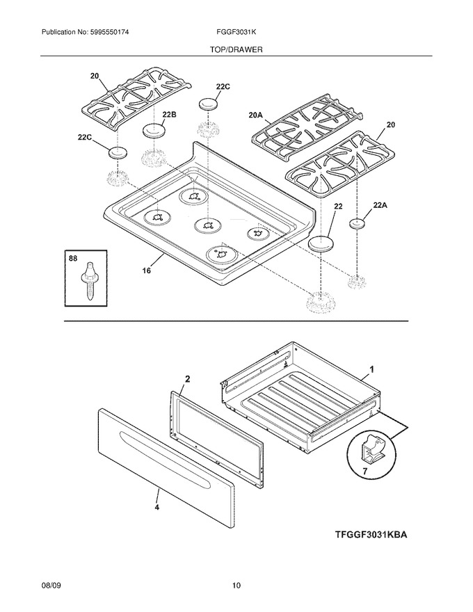 Diagram for FGGF3031KWB