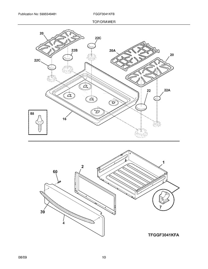 Diagram for FGGF3041KFB