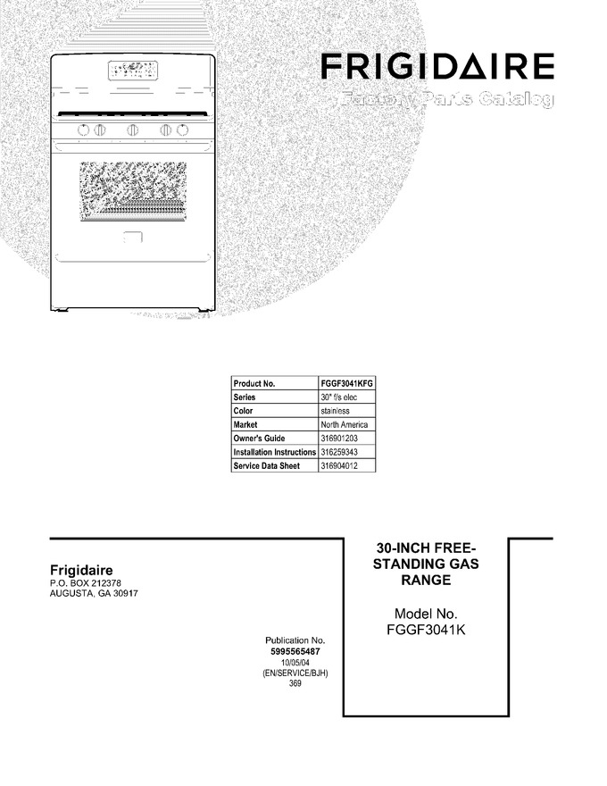 Diagram for FGGF3041KFG