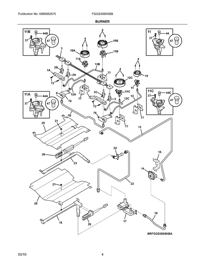 Diagram for FGGS3065KBB