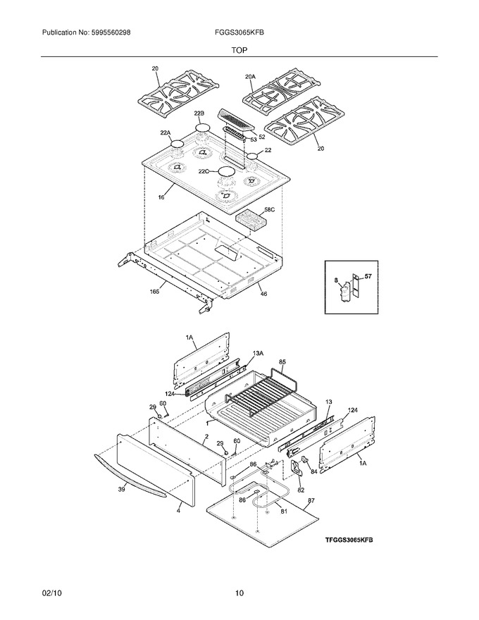 Diagram for FGGS3065KFB