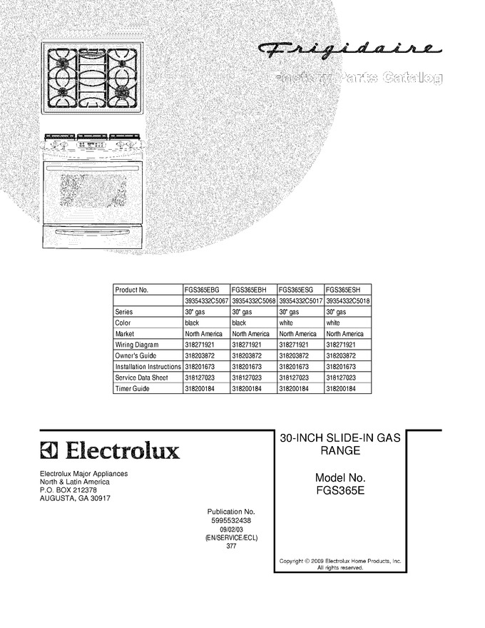 Diagram for FGS365ESH