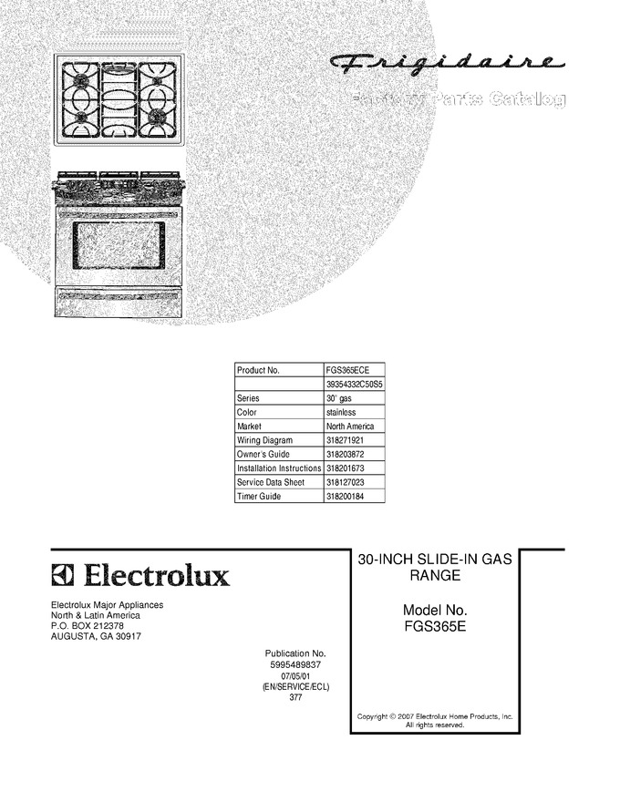 Diagram for FGS365ECE
