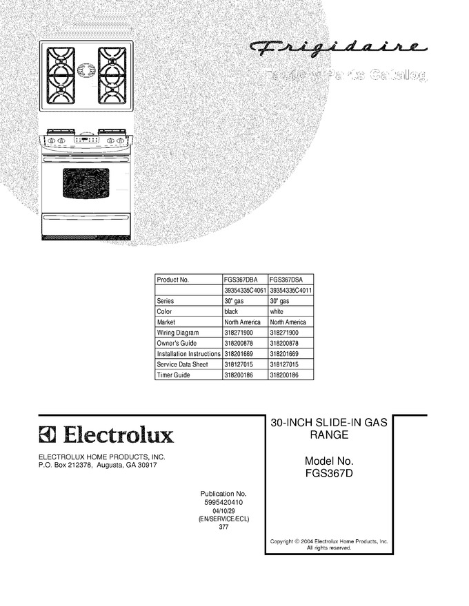 Diagram for FGS367DSA