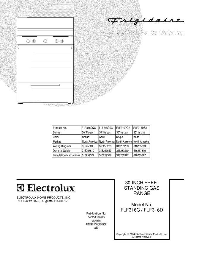 Diagram for FLF316CQC