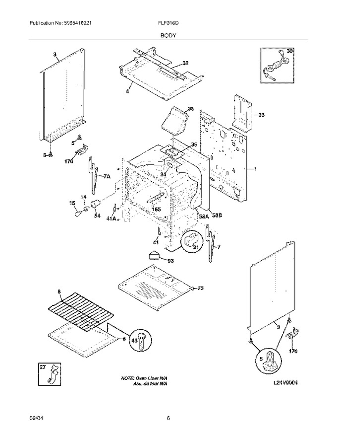 Diagram for FLF316DQB