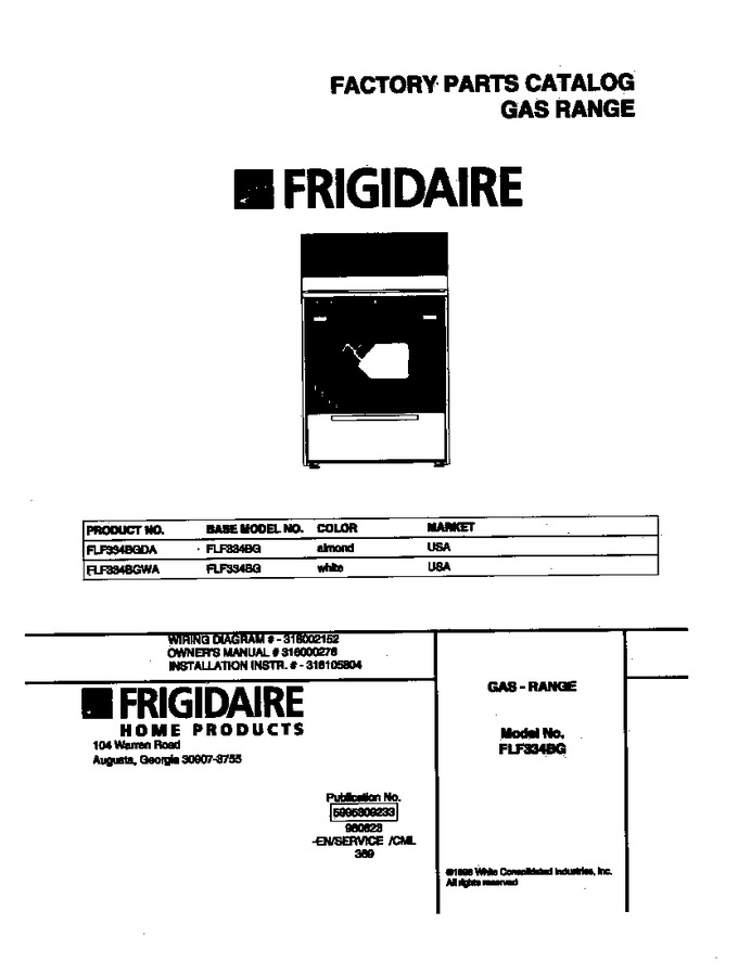 Diagram for FLF334BGWA