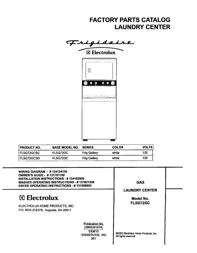 Diagram for FLSG72GCSD