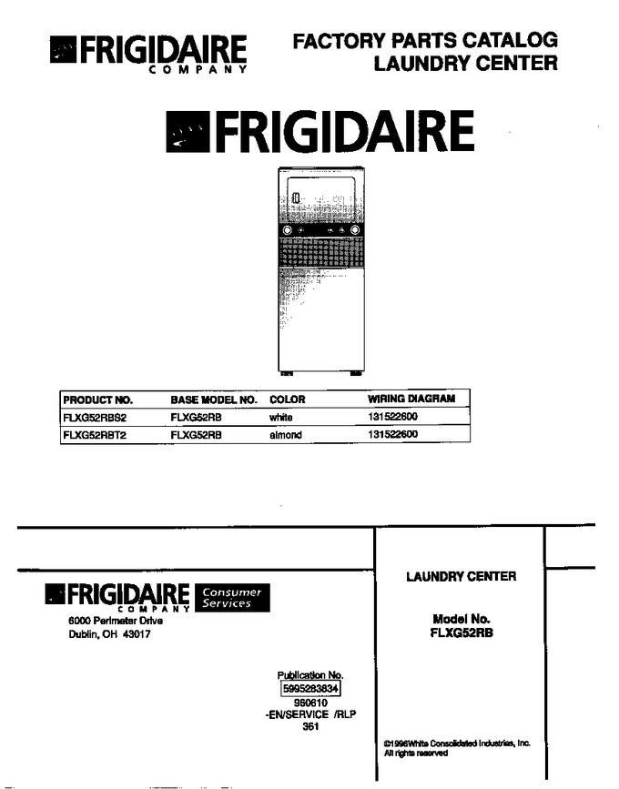Diagram for FLXG52RBT2