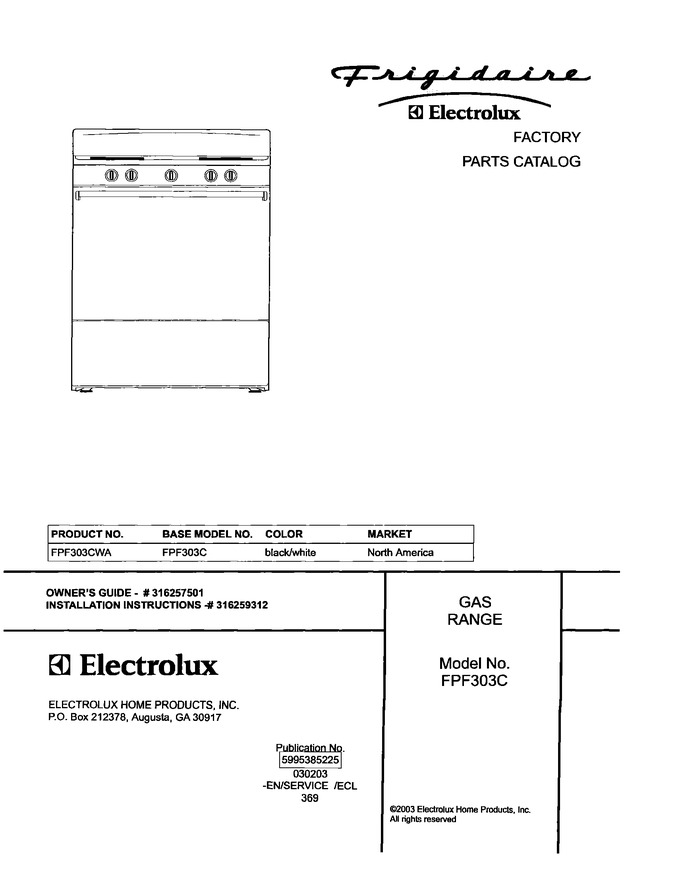 Diagram for FPF303CWA