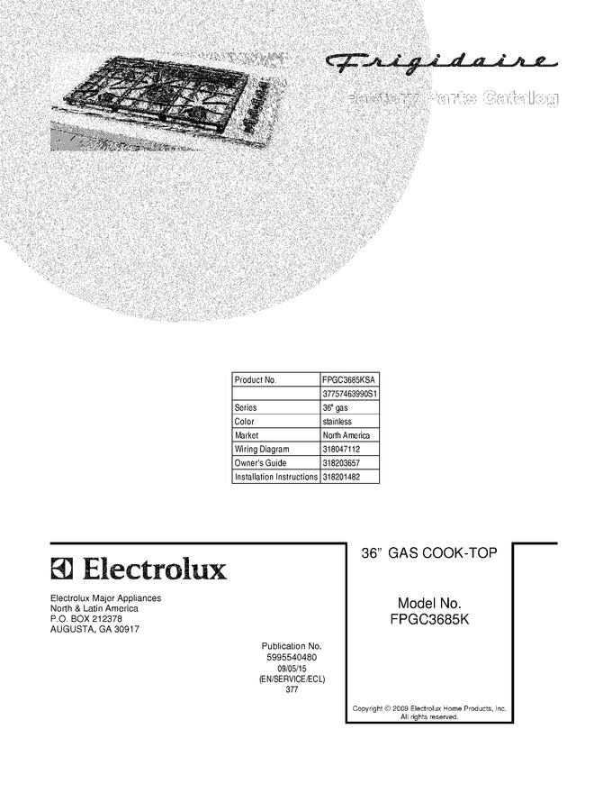 Diagram for FPGC3685KSA