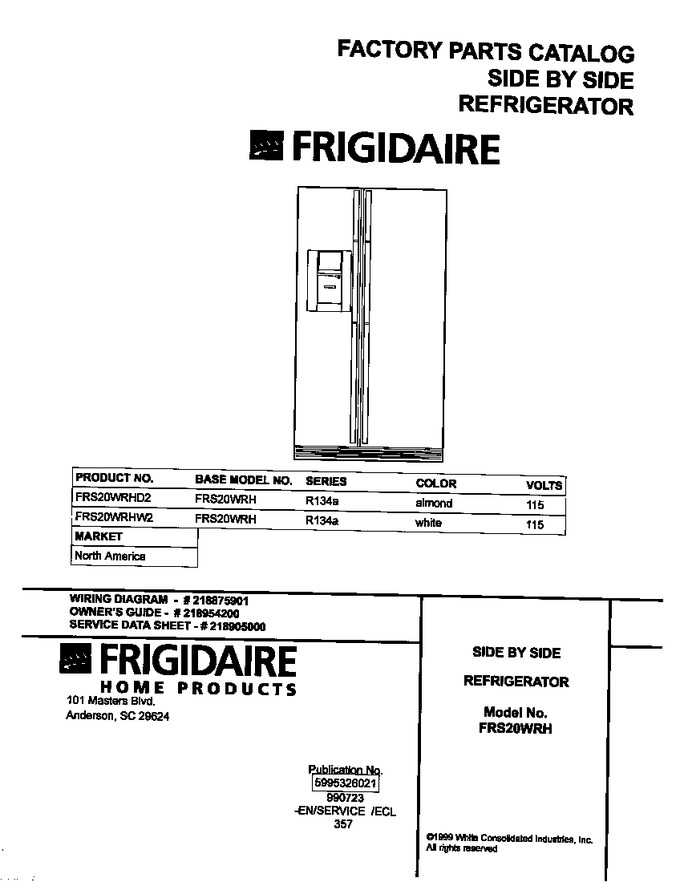 Diagram for FRS20WRHD2