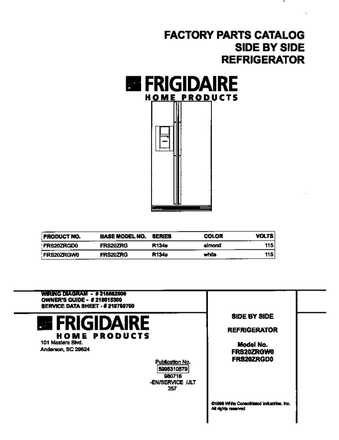 Diagram for FRS20ZRGW0