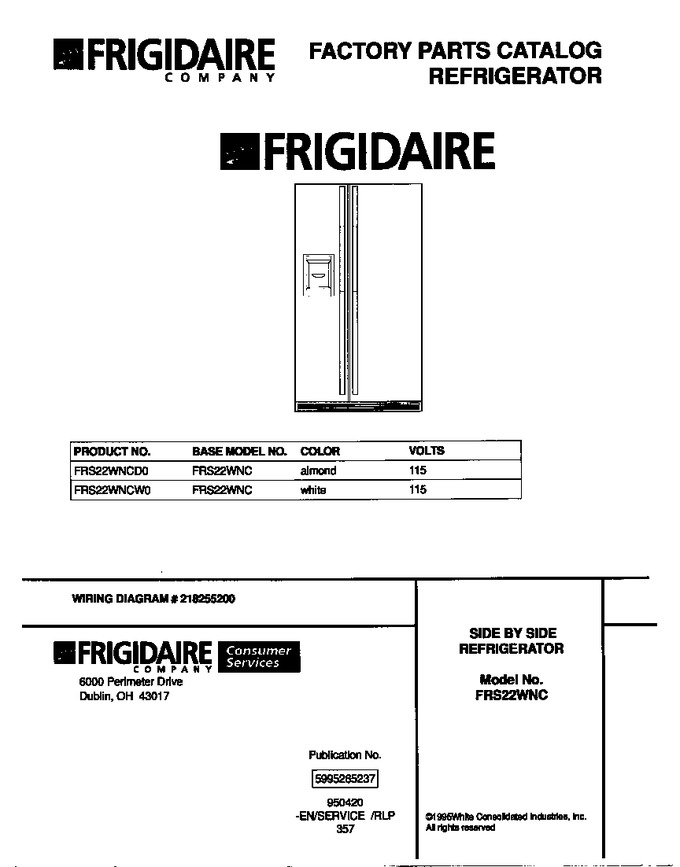 Diagram for FRS22WNCW0