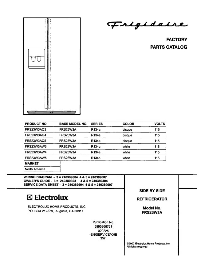 Diagram for FRS23W3AW3