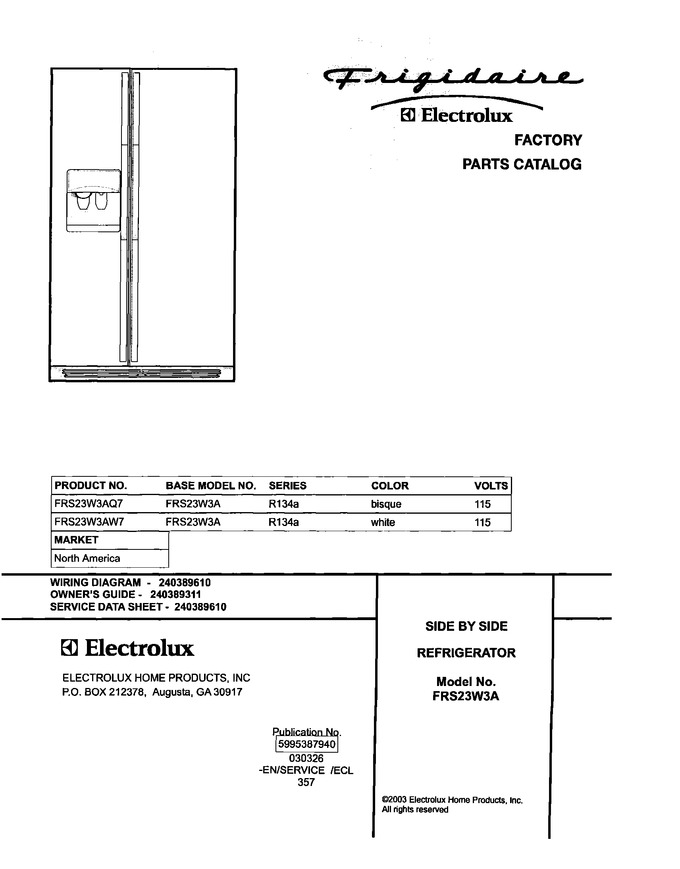 Diagram for FRS23W3AQ7