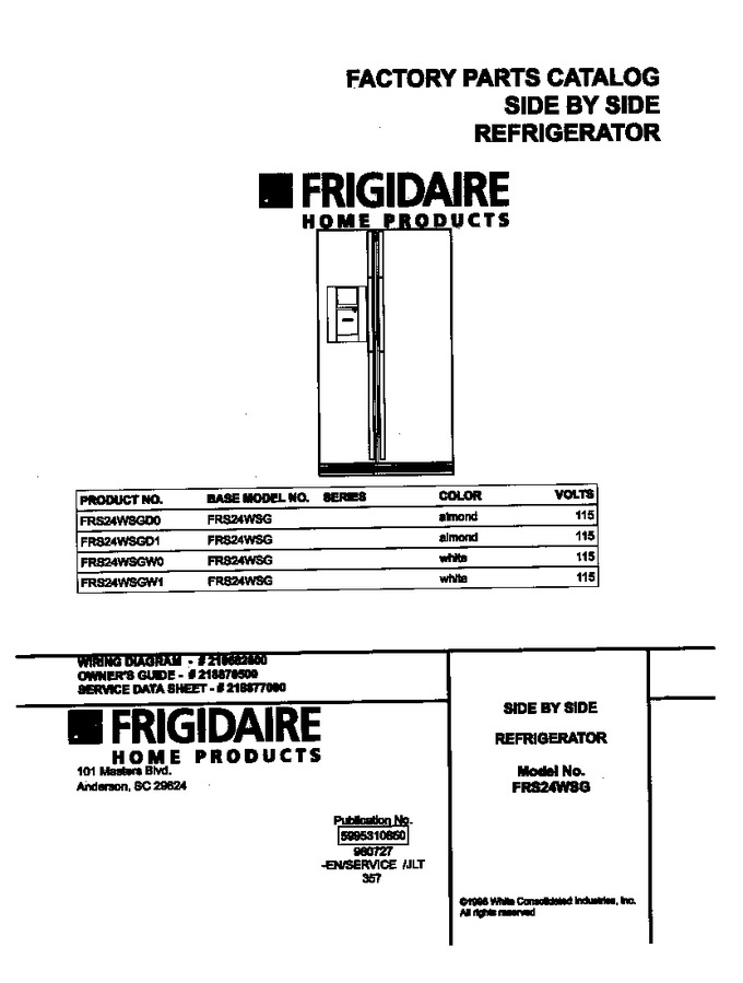 Diagram for FRS24WSGW0