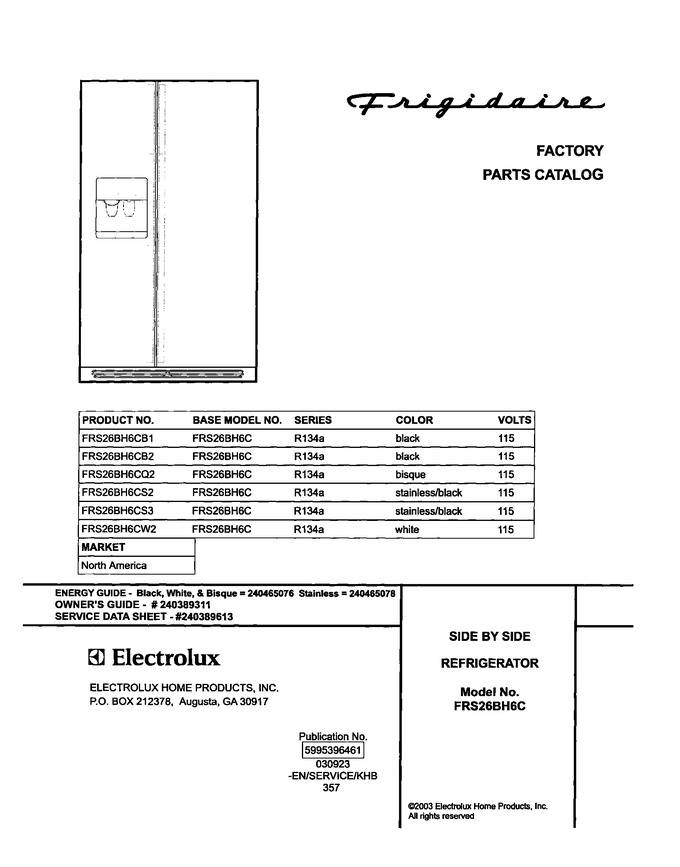 Diagram for FRS26BH6CS3