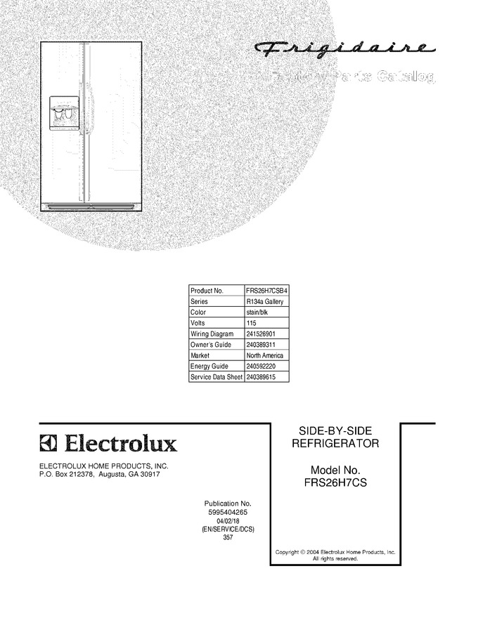 Diagram for FRS26H7CSB4