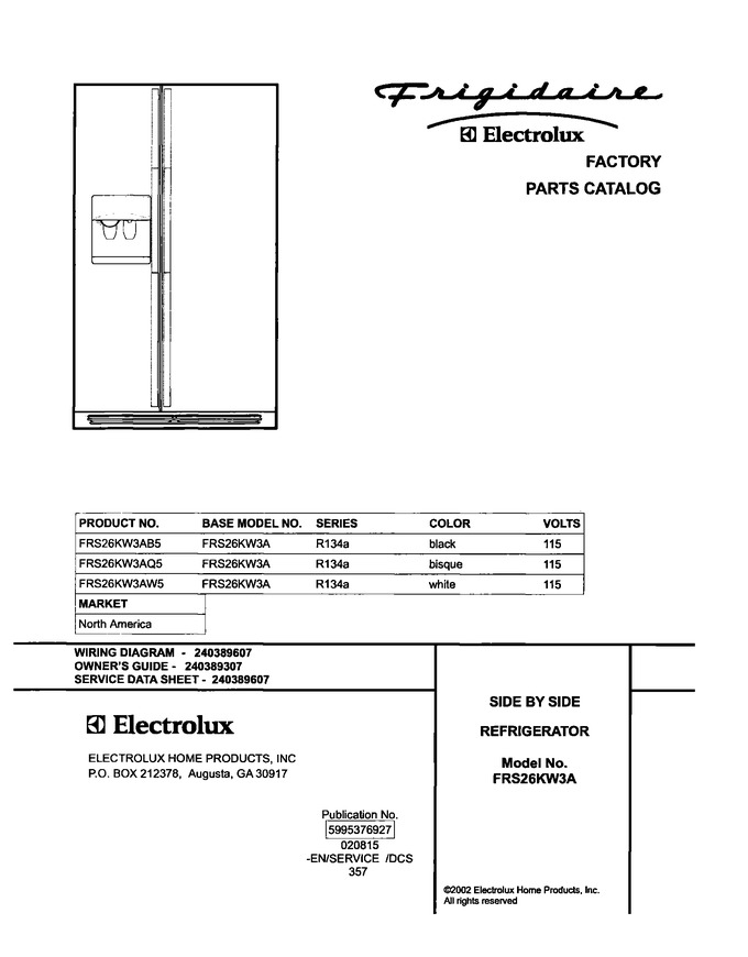 Diagram for FRS26KW3AB5
