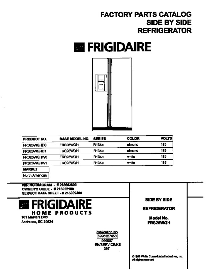 Diagram for FRS26WQHW0