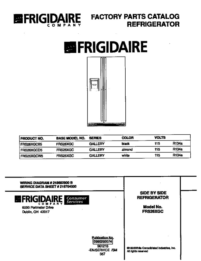 Diagram for FRS26XGCB5