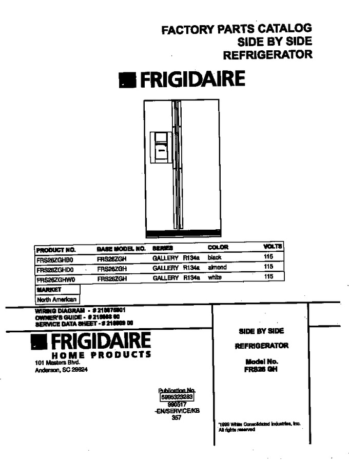 Diagram for FRS26ZGHD0