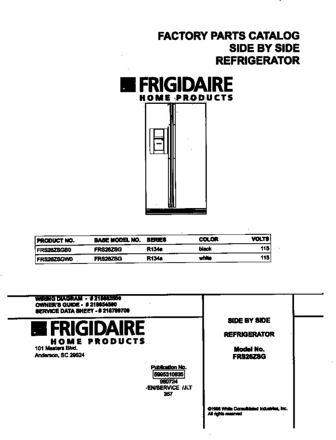 Diagram for FRS26ZSGW0