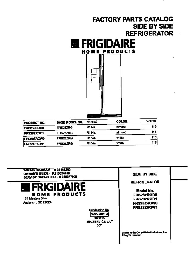 Diagram for FRS28ZRGW1