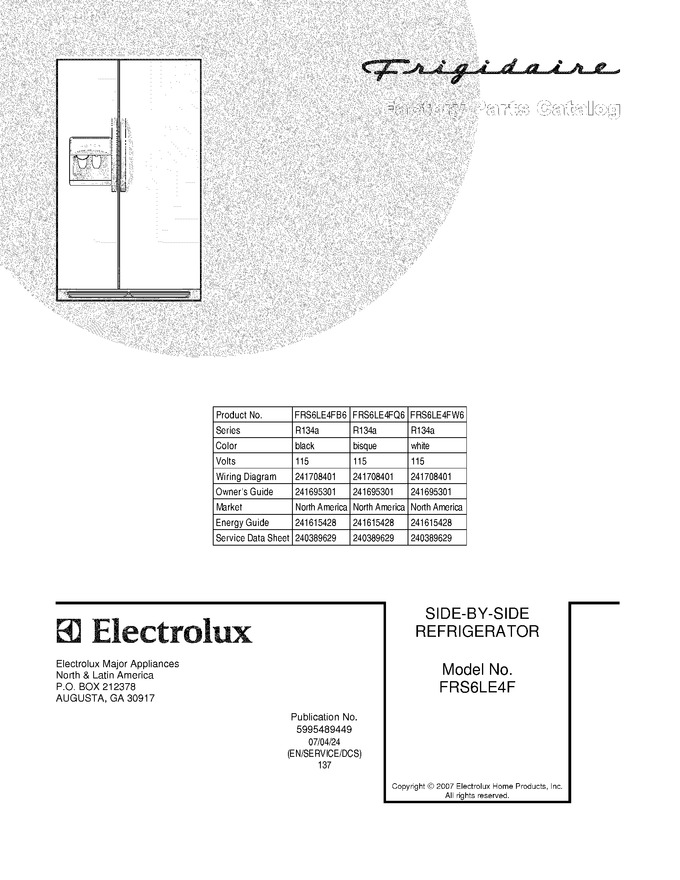 Diagram for FRS6LE4FW6