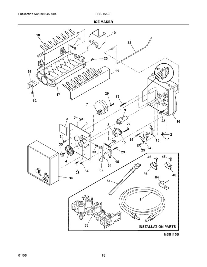 Diagram for FRSHS5EFW0