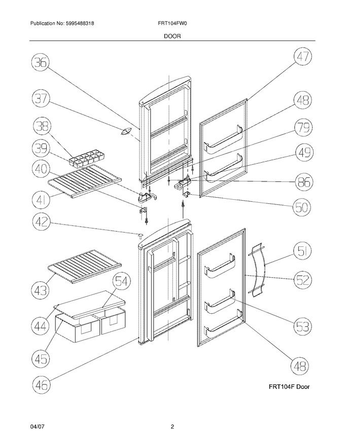 Diagram for FRT104FW0