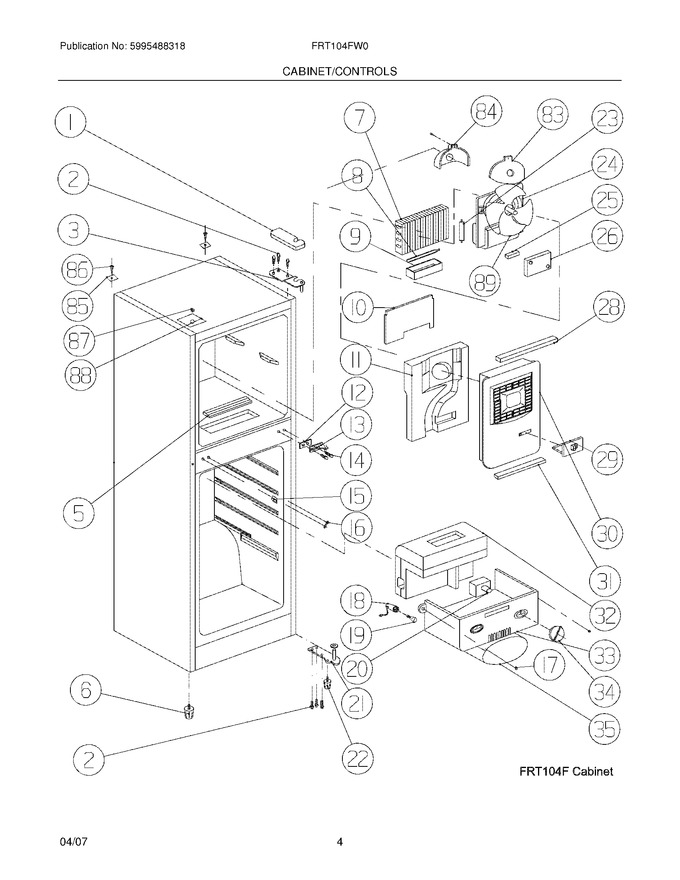 Diagram for FRT104FW0